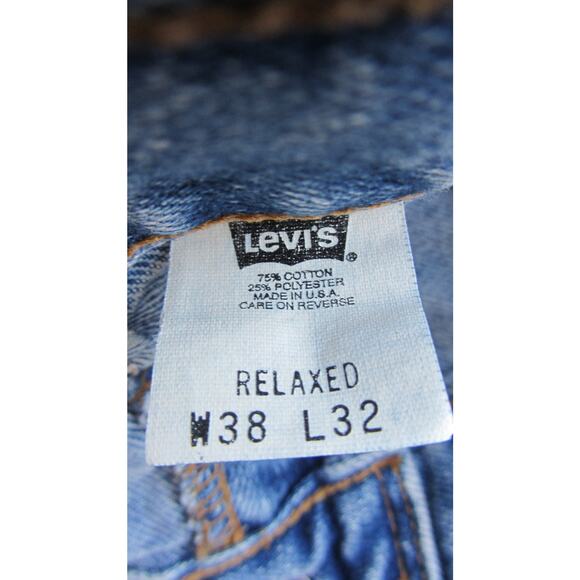 Vintage 1990s Levi's 540 Brown Tab Jeans Size 38 X 32 Relaxed Fit - Picture 5 of 6